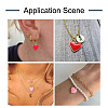 170Pcs 17 Colors Zinc Alloy Enamel Charms ENAM-CW0001-08-7