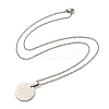 Non-Tarnish Constellation Pendant Necklaces NJEW-S422-04P-08-3