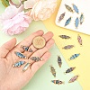20Pcs 10 Colors Alloy Enamel Pendants FIND-YW0007-86-5