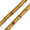 Electroplated Natural Lava Rock Beads Strands G-K388-03A-01-3
