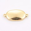 Brass Cabochon Connector Settings KK-F748-21G-2