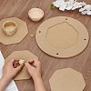 Medium Density Fiberboard (MDF) Portable Clay Wedging Board with Built AJEW-WH0270-255-3