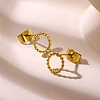 304 Stainless Steel Stud Earrings for Women EJEW-Z092-01G-03-1