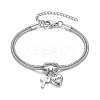 Mother's Day 304 Stainless Steel Snake Chain Double-layered Bracelets WG6C8B3-02-1