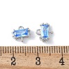 Brass Pave Cubic Zirconia Connector Charms KK-F892-53P-03-3