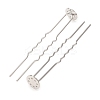 Brass Hair Fork Findings KK-H298-02B-3
