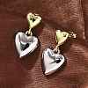 Brass Dangle Stud Earrings EJEW-F359-08G-1