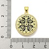 Rack Plating Brass Micro Pave Cubic Zirconia Pendants KK-B091-22G-07-3