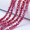 Electroplate Glass Beads Strands EGLA-A034-T4mm-B07-1