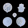 DIY Hamsa Hand/Lotus/Yoga Sign Pendant Decoration Food Grade Silicone Molds SIMO-PW0016-04-1