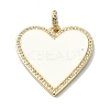 Rack Plating Real 18K Gold Plated Brass Micro Pave Cubic Zirconia Pendants KK-B084-03G-02-1