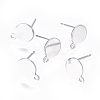 304 Stainless Steel Ear Stud Components STAS-I120-17A-P-1