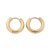 Ion Plating(IP) 304 Stainless Steel Huggie Hoop Earrings X-EJEW-F111-16mm-G-2