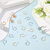 40Pcs 2 Colors 304 Stainless Steel Stud Earring Findings STAS-SC0010-32-3
