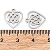 Non-Tarnish 316 Surgical Stainless Steel Charms STAS-Q314-06P-3