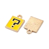 Alloy Enamel Charms ENAM-Q001-08G-02-2
