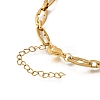 304 Stainless Steel Cross Link Chain Bracelet Making AJEW-JB01378-03-3