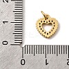 Brass Micro Pave Cubic Zirconia Pendants KK-I360-007G-02-3