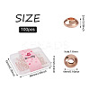 100Pcs Brass Flat Round Spacer Beads KK-MP0001-01-3