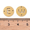 PVD Vacuum Plating 201 Stainless Steel Hollow Flat Round Links FIND-R149-03E-G-3