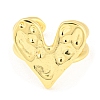 Brass Heart Open Cuff Rings RJEW-Q781-13G-2