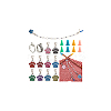 Dog Paw Print DIY Knitting Tool Sets HJEW-NB00075-7