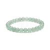 5Pcs 5 Style Natural Green Aventurine & Brass Beaded Stretch Bracelets Set BJEW-JB08870-03-6