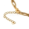 2Pcs 2 Styles 304 Stainless Steel Hollow Cross-Linked Chain Bracelets for Couple BJEW-JB12295-6