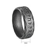 Viking Rune 304 Stainless Steel Finger Rings for Men WGDF4AB-50-2