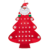 Christmas Tree Felt Fabric Pendant Decorations with Advent Calendar DIY-WH0032-26-1