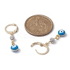 Brass Enamel Evil Eye Hoop Earrings EJEW-JE05292-3