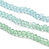 Transparent Painted Glass Beads Strands X-DGLA-A034-T1mm-A16-4