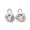 Rack Plating Alloy Rhinestone Charms FIND-M014-16F-P-1