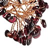 Natural Garnet Chips Money Tree Decorations DJEW-C016-01L-2