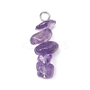 10Pcs 5 Colors 12 Constellation Natural Citrine & Tiger Eye & Amethyst & Strawberry Quartz & Garnet Pendants PALLOY-JF02839-11-3