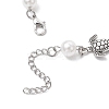 Ocean Series Alloy Tortoise Link Bracelets BJEW-JB11840-02-4