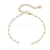 3MM Brass Figaro Chain Bracelet Makings AJEW-JB01417-1
