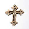 Tibetan Style Alloy Big Pendants TIBEP-A20541-AB-FF-2