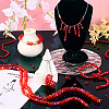 5 Strands 5 Size Transparent Electroplate Glass Beads Strands GLAA-TA0001-96A-6