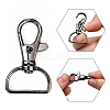 Zinc Alloy Swivel D Rings Lobster Claw Clasps X1-E341-8-B-3