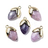 Natural Lepidolite Pendants G-U019-03A-03-1