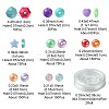 DIY Acrylic Beaded Stretch Bracelets Jewelry Kit DIY-FS0005-71-4