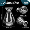 Empty Glass Diffuser Bottle for Aromatherapy LS-AJEW-WH0752-132-2