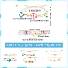 6Pcs 6 Style Adjustable Nylon Thread Braided Bead Bracelets BJEW-SC0001-48-2