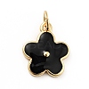 Rack Plating Brass Enamel Charms KK-G387-09G-06-1