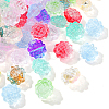 100Pcs Transparent Spray Painted Glass Beads GLAA-CJ0002-26-3