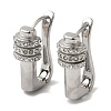 Stainless Steel & Rhineston Hoop Earrings for Women EJEW-C110-01P-1