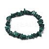 Natural Malachite Chip Beads Stretch Bracelets BJEW-JB05765-04-1