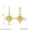 Brass Dangle Hoop Earrings EJEW-BB31954-6