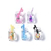 Imitation Drink Resin Pendants CRES-S359-32-2
